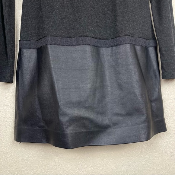 Theory Keiran Classical Black Drop Waist Lambskin Leather Dress Size Small Women - Picture 7 of 11